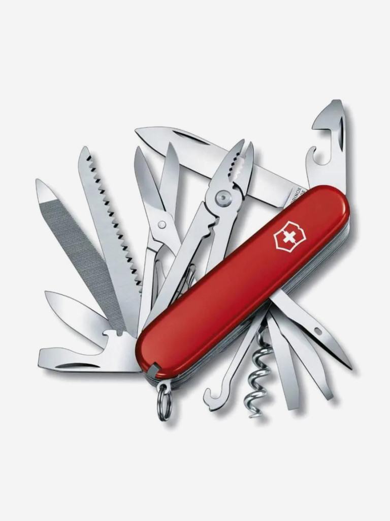 Складной нож Victorinox Handyman, функций: 24, 91мм, красный , коробка картонная, 1.3773