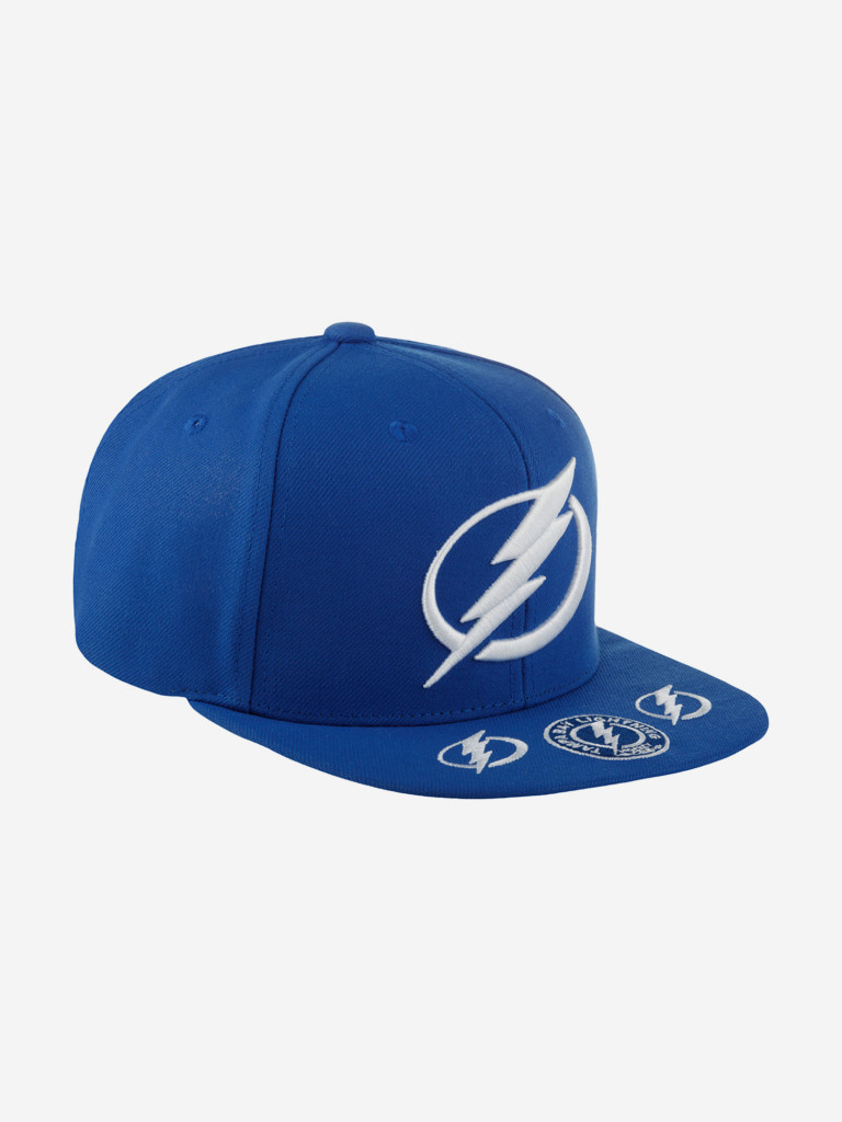 Бейсболка с прямым козырьком MITCHELL NESS 6HSSSH22089-TBLBLUE Tampa Bay Lightning NHL