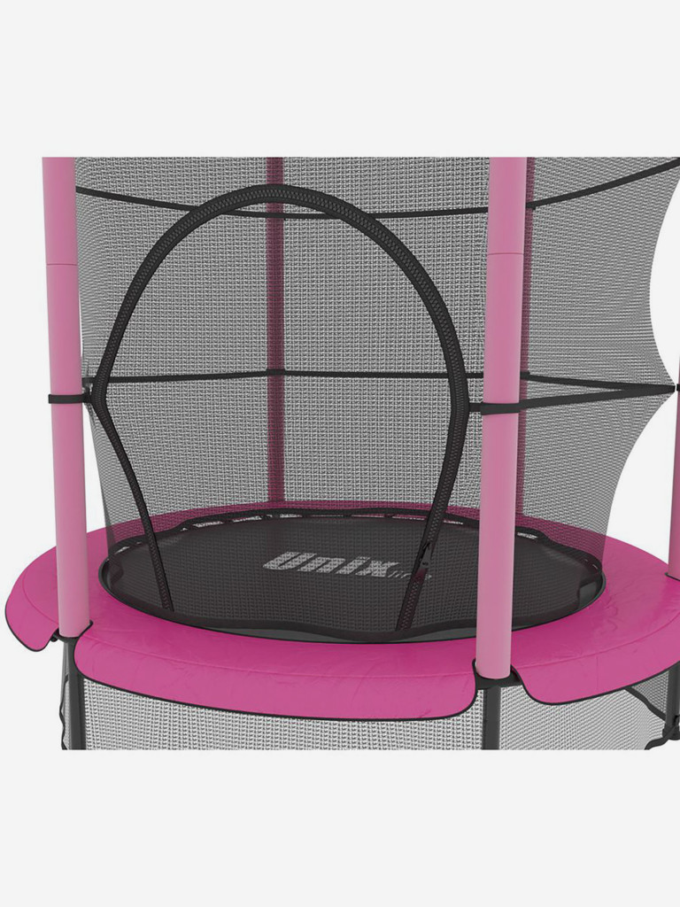 Батут каркасный для детей UNIX Line Kids 4,6 ft Pink, общий диаметр 140 см, до 50 кг