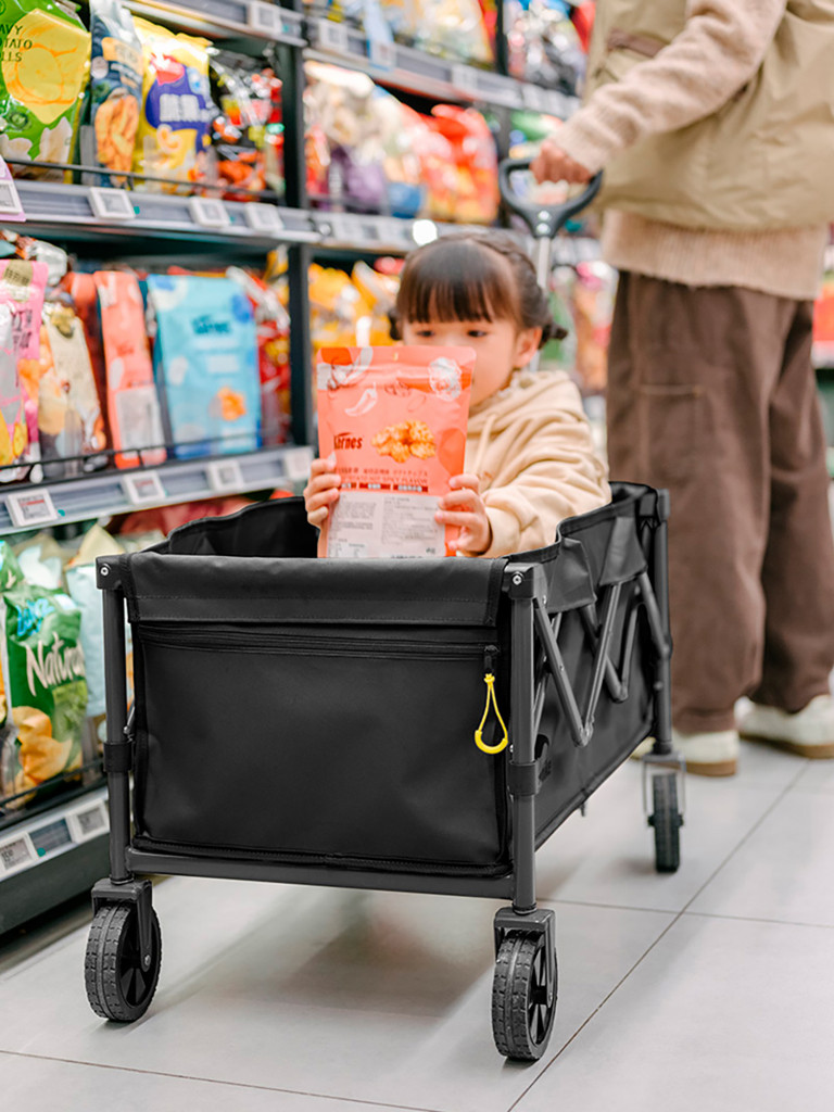 Тележка складная Naturehike туристическая, размер S, черная