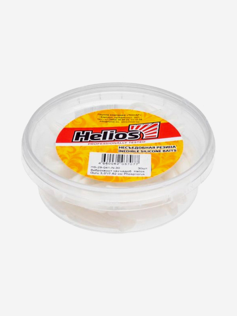 Мягкая приманка Helios Guru, 3'' / 7,62 см, Phosphorus, 30 шт (HS-29-041-N-30)
