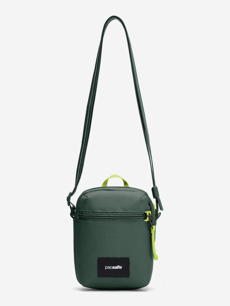 Сумка антивор Pacsafe GO Micro Crossbody, зеленый, 1,5 л.