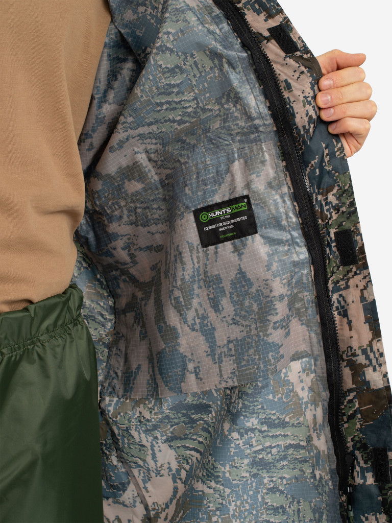 Плащ мужской Huntsman ВВЗ для рыбалки и охоты, ткань таффета 3000 мм вод.ст.