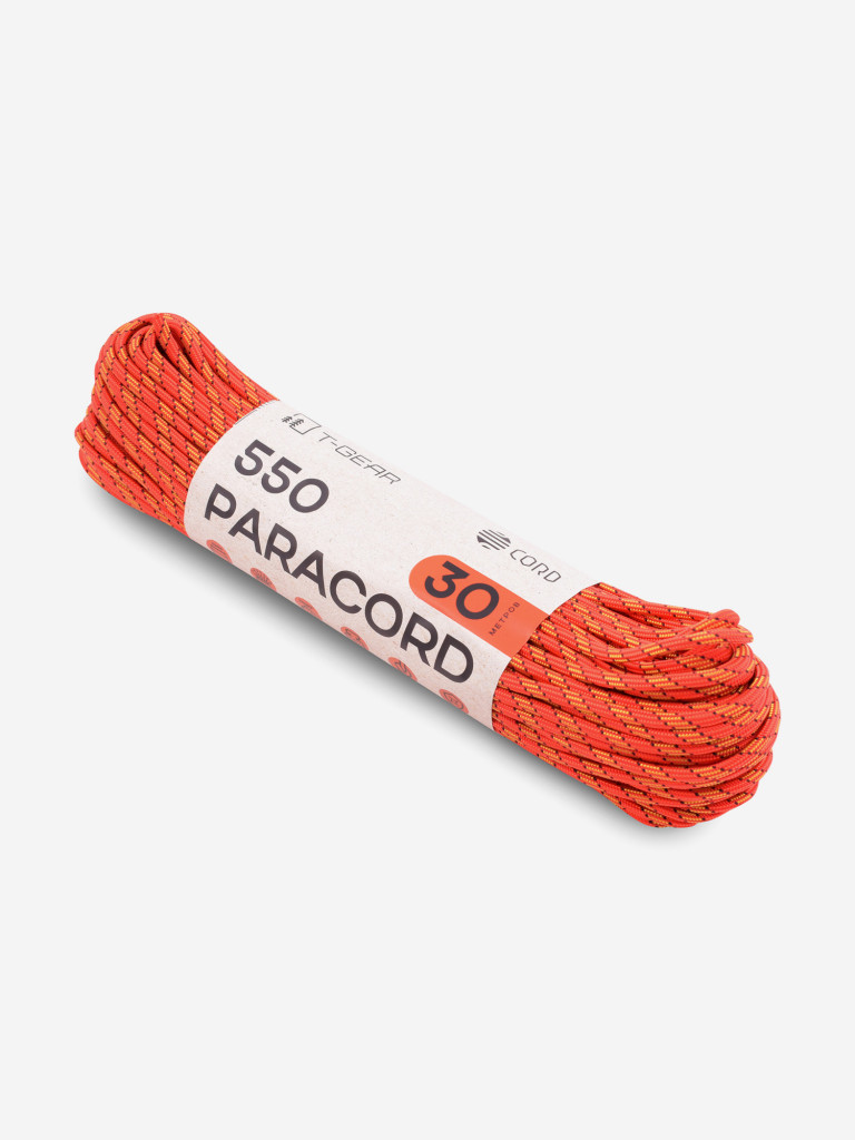 Паракорд 550 T-Gear x CORD nylon 30м (Orange-Gold)