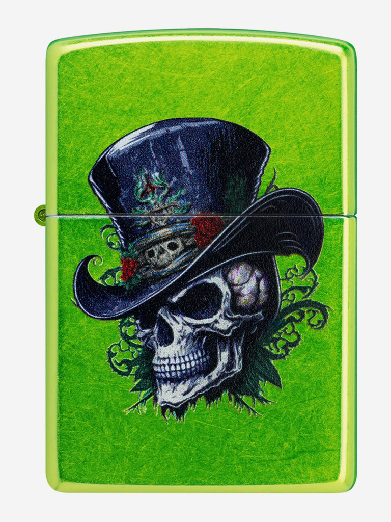 Зажигалка бензиновая ветроустойчивая Zippo Steampunk Skeleton Lurid