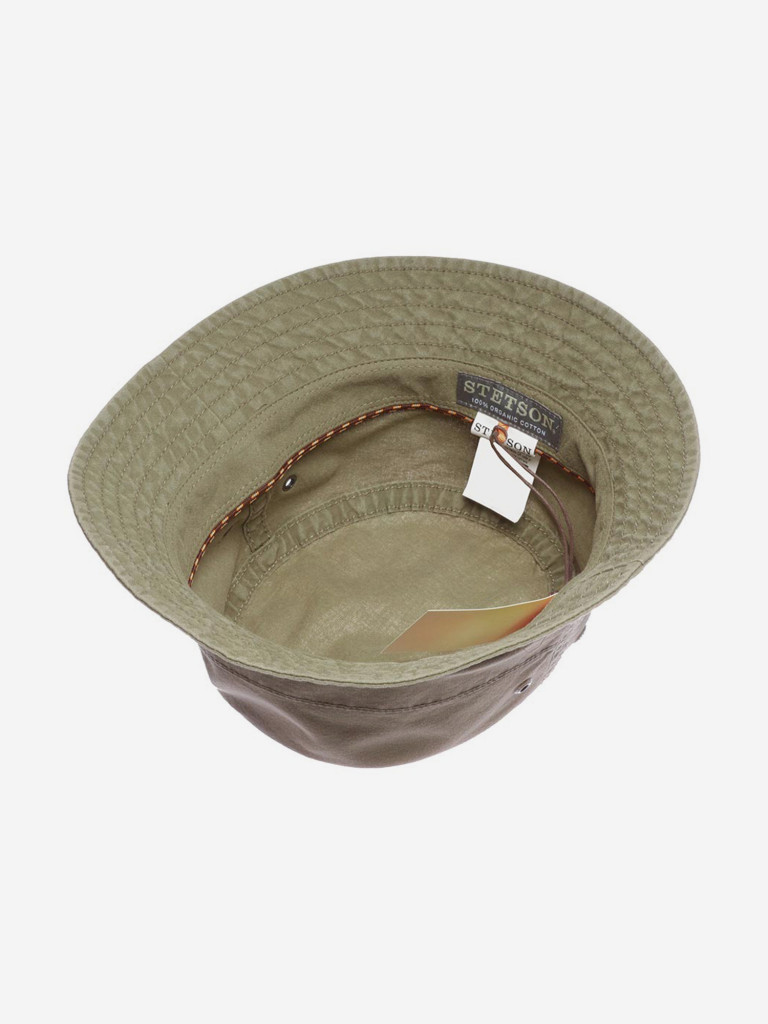 Панама STETSON 1811101 BUCKET DELAVE (оливковый)