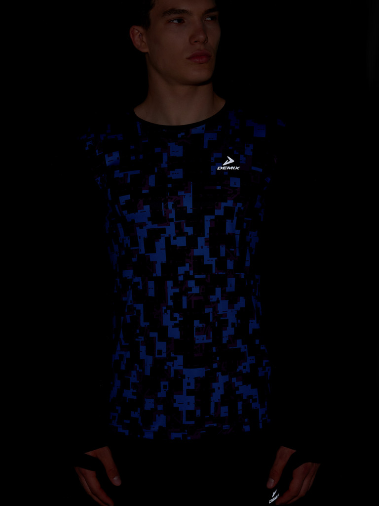 Лонгслив мужской Demix SpeedRun Running GFX Mesh