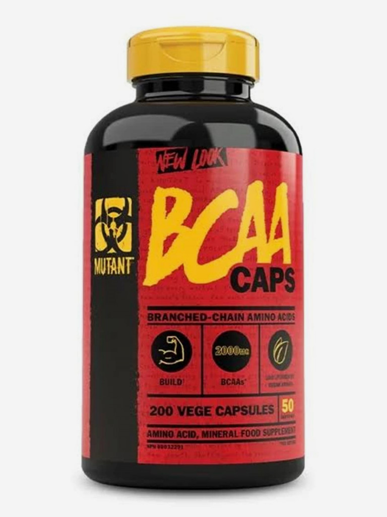 Аминокислоты Mutant BCAA 640 мг., 200 капс.