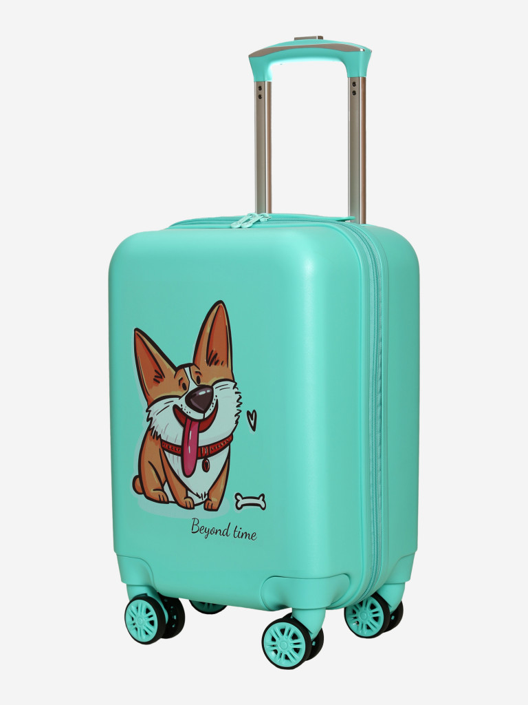Чемодан детский BEYOND TIME R106 Голодный песик зеленый