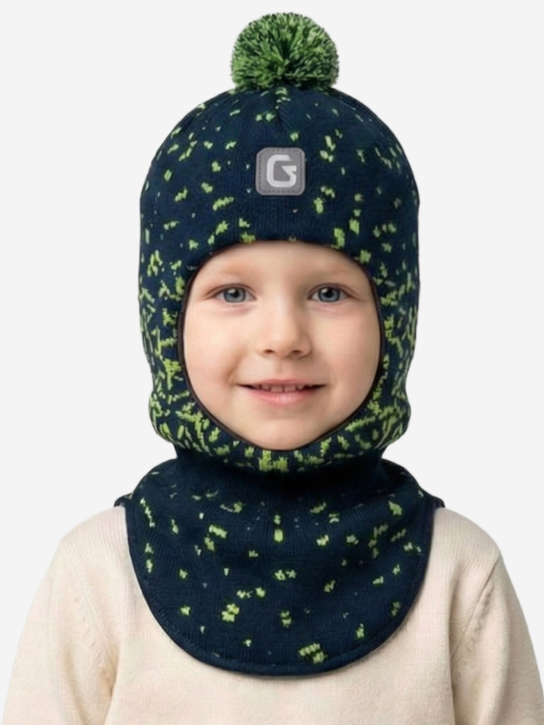 Шапка-шлем для мальчика GUSTI GW25AC1210B-NAVY
