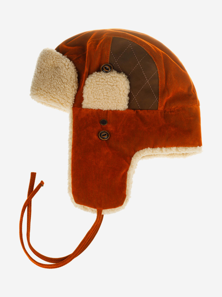 Шапка-ушанка STETSON 9291108 BOMBER CAP CORDUROY STETSON FREESTYLE (оранжевый)