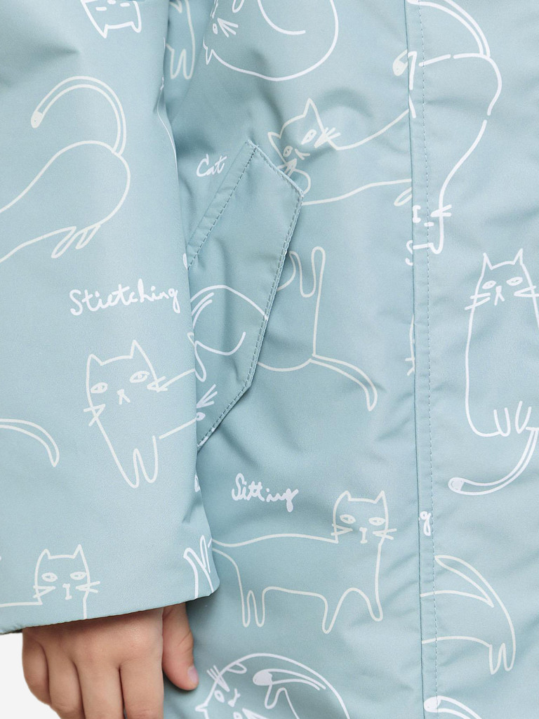 Парка для девочки batik Франческа принт ветивер