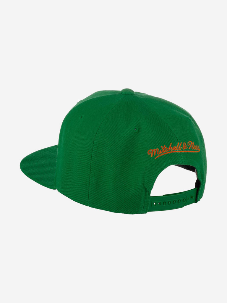 Бейсболка с прямым козырьком MITCHELL NESS 6HSSSH21296-SSUGREN Seattle Supersonics NBA (зеленый)