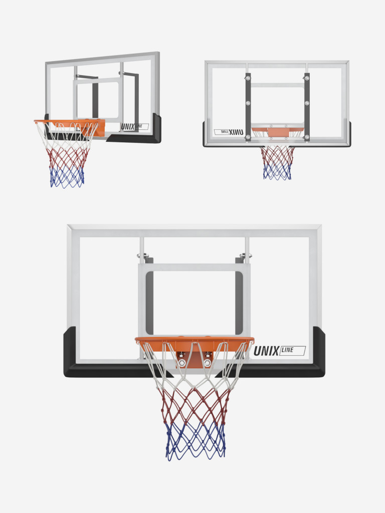 Баскетбольный щит UNIX Line B-Backboard-PC 50"x32" R45