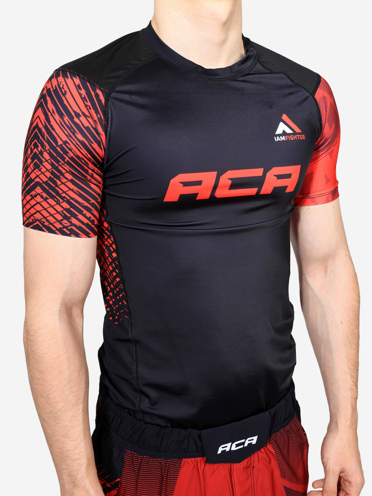 Рашгард с коротким рукавом ACA&IAMFIGHTER