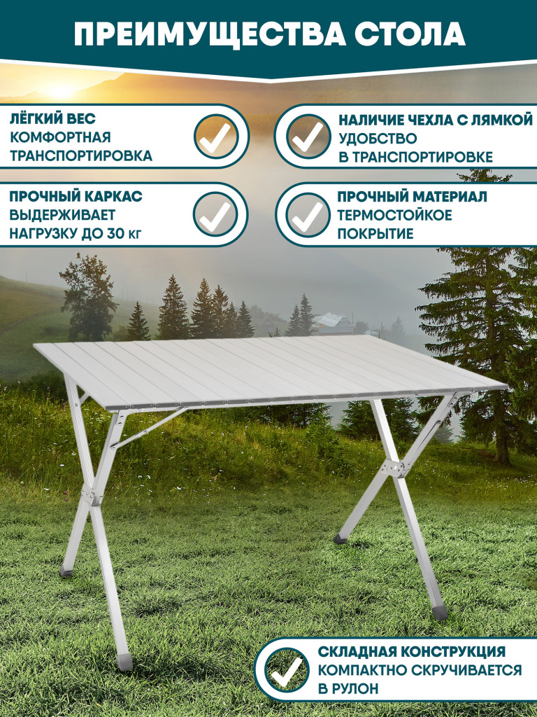Складной кемпинговый стол Trek Planet Dinner 110