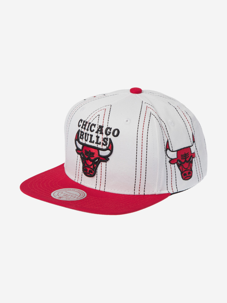 Бейсболка с прямым козырьком MITCHELL NESS HS11452-CBUWHIT Chicago Bulls NBA