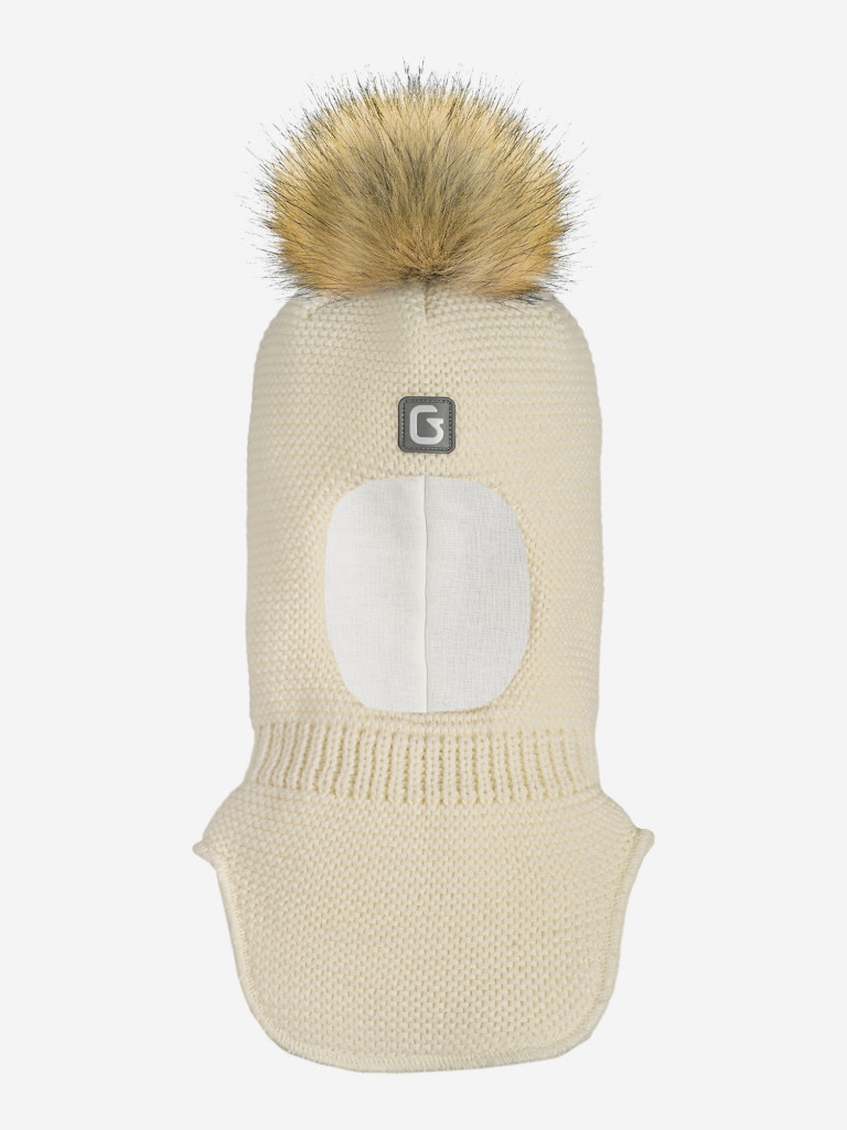 Шапка-шлем для девочки GUSTI GW24AC1193G-MILK