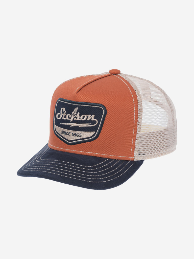 Бейсболка с сеточкой STETSON 7761158K TRUCKER CAP SPARK PLUG (оранжевый)