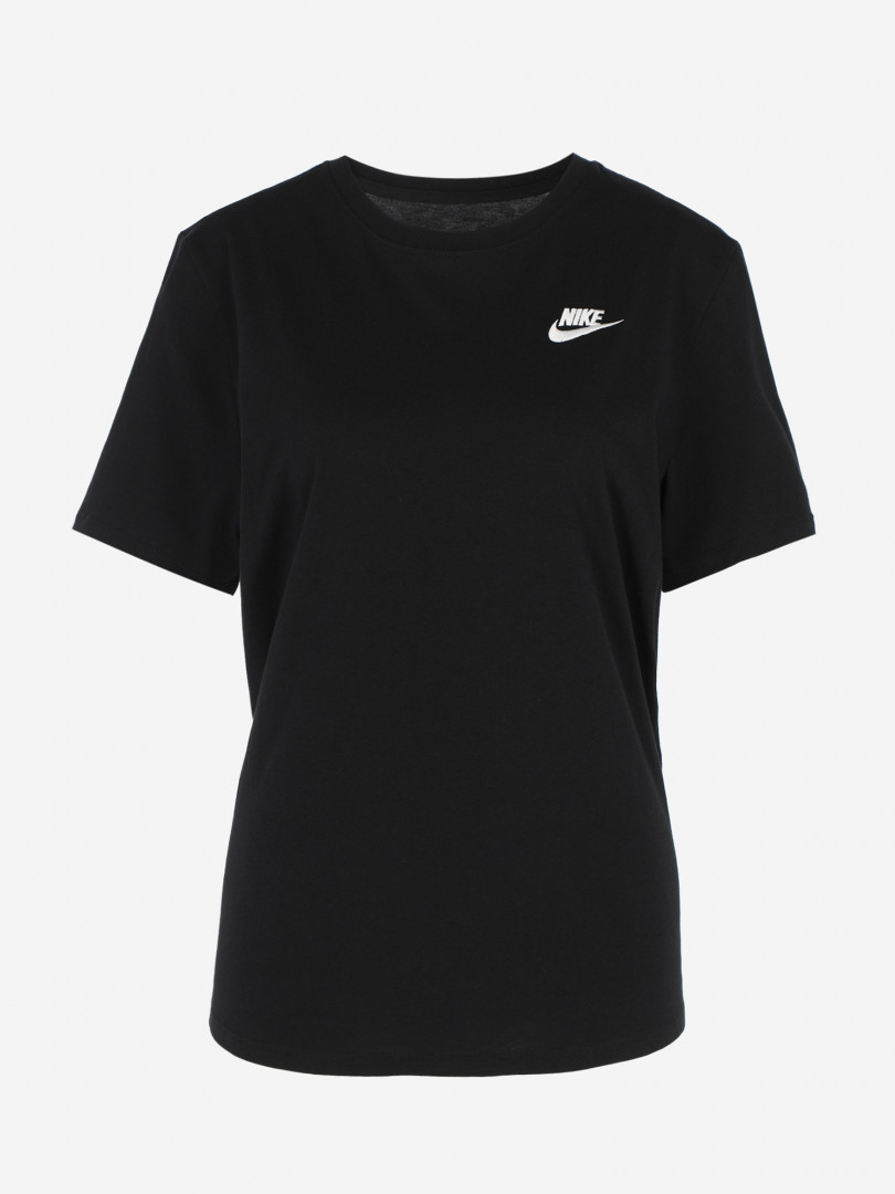 фото Футболка женская nike club essentials, черный