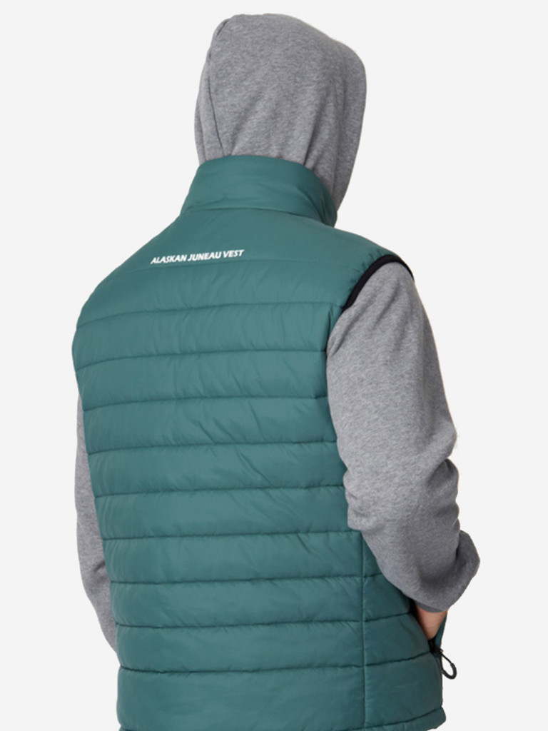 Жилет мужской Alaskan Juneau Vest Green утепленный стеганый для рыбалки и охоты