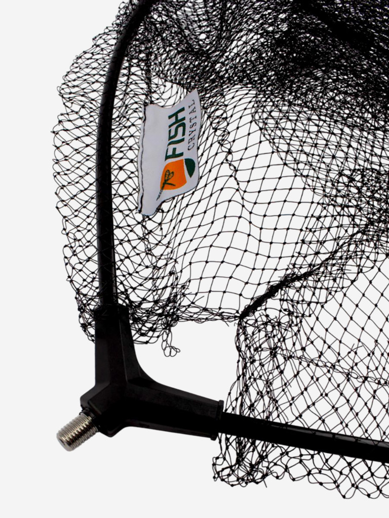 Голова для подсачека сетка чёрная леска, ячейка 7 мм, рамка алюминий