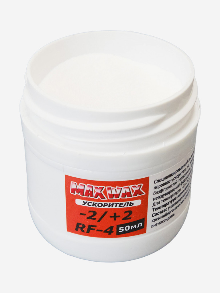 Порошок ускоритель для лыж MAX WAX RF-4 на погоду -2/+2C, 50 мл