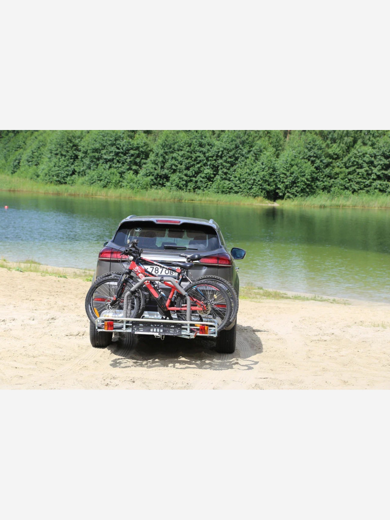 Автобагажник на фаркоп типа квадрат НА ФАРКОПЕ