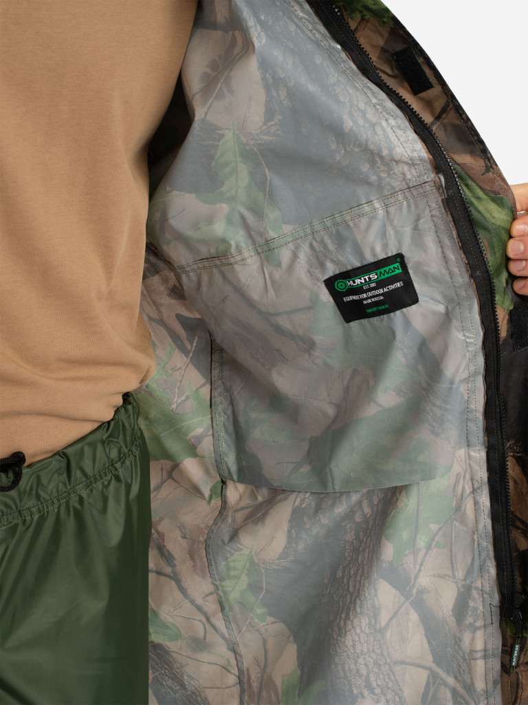 Плащ мужской Huntsman ВВЗ для рыбалки и охоты, ткань таффета PVC 20000 мм вод.ст.