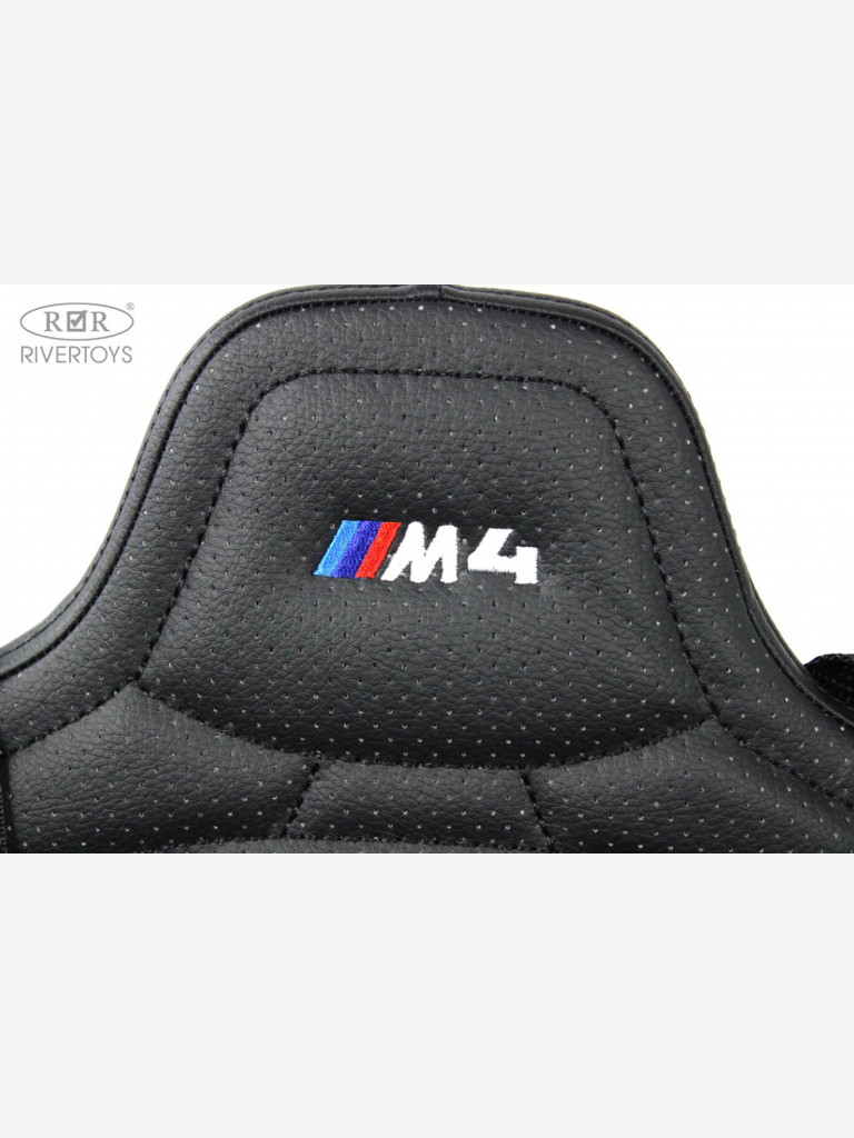 Детский электромобиль RIVERTOYS BMW M4 (A004AA) черный глянец