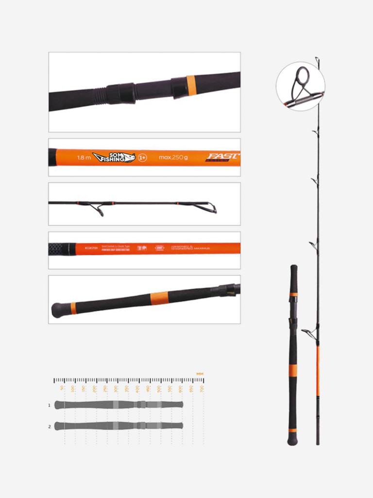 Спиннинг Maximus SOM FISHING 19H 1,9m 255g