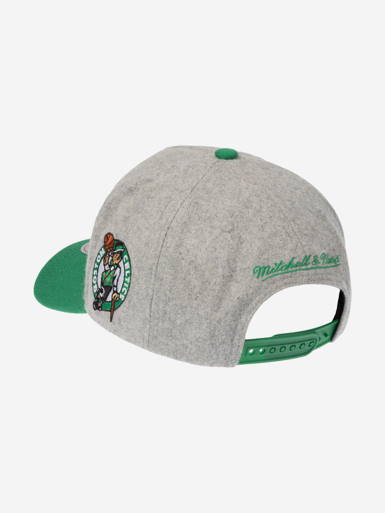 Бейсболка MITCHELL NESS HP14543-BCEGREY Boston Celtics NBA