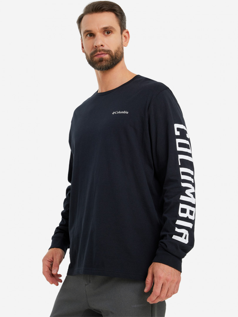 Лонгслив мужской Columbia Rockaway River Graphic LS Tee, Черный