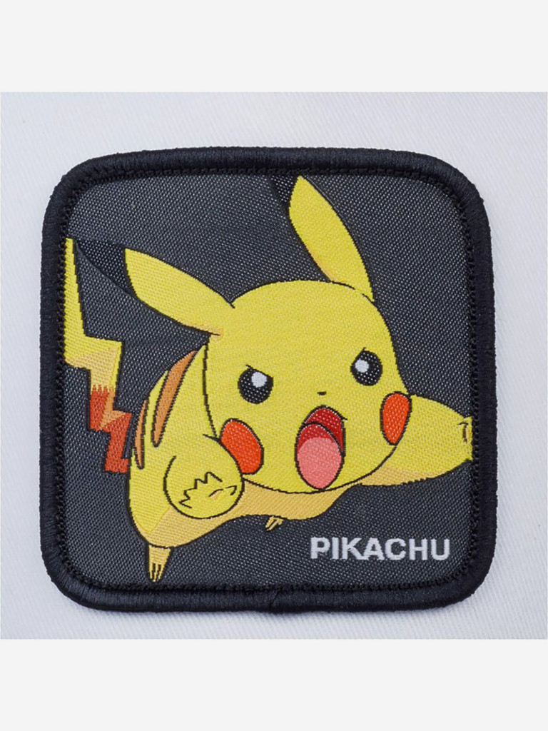 Бейсболка с сеточкой CAPSLAB CL/PKM2/3/PIK5 Junior Pokemon Pikachu (белый)