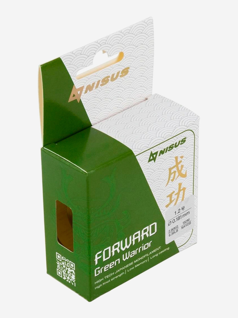 Леска для рыбалки Nisus FORWARD Green Warrior Nylon 0,181мм, 150м, 2,9кг, оливковый