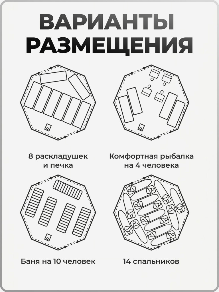 Палатка УП-2 мини Берег, 4 местная, в чехле