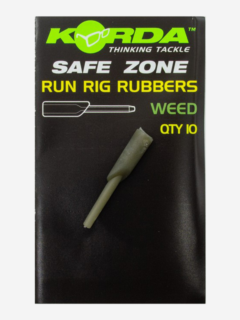 KORDA Отбойник для скользящей оснастки Run Rig Rubber Weedy Green