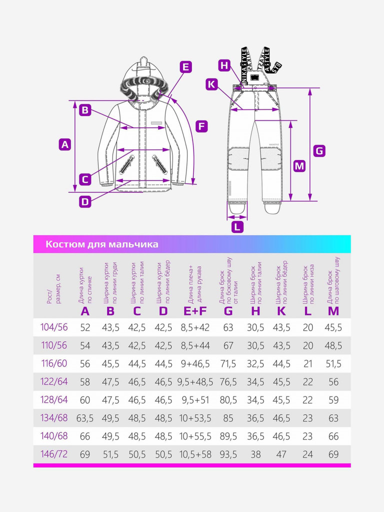 Костюм зимний для мальчика NIKASTYLE