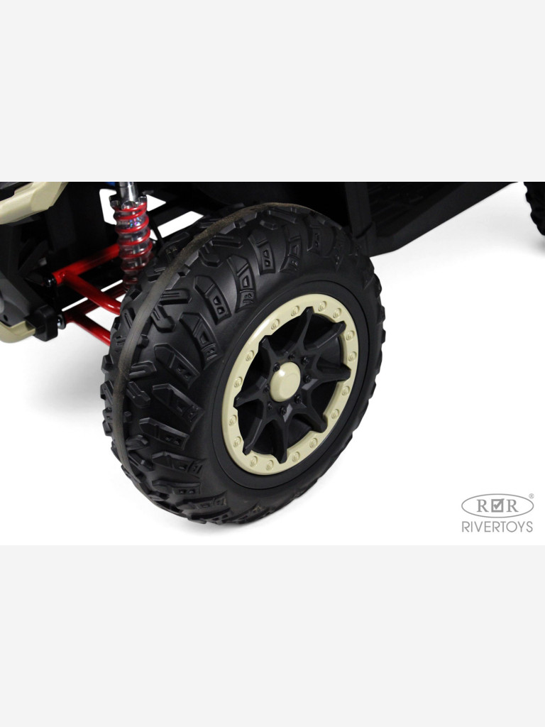 Детский электроквадроцикл RIVERTOYS Z111ZZ бежевый