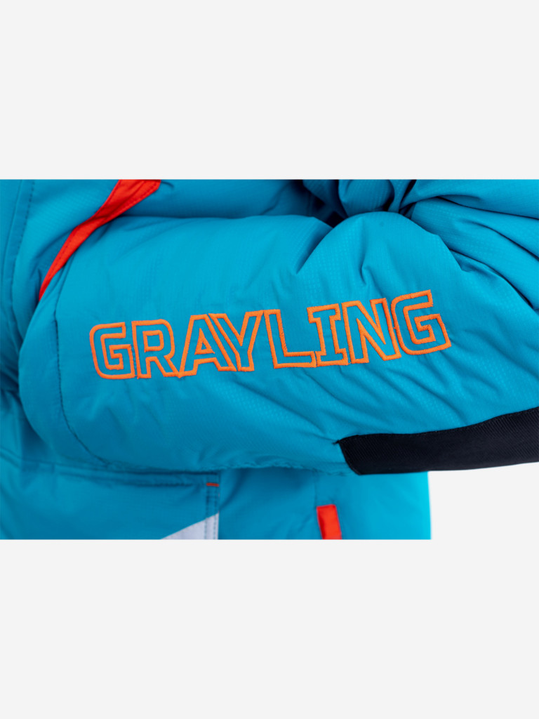 Костюм женский для рыбалки зимний -45, GRAYLING, Камчатка бирюзово-оранжевый