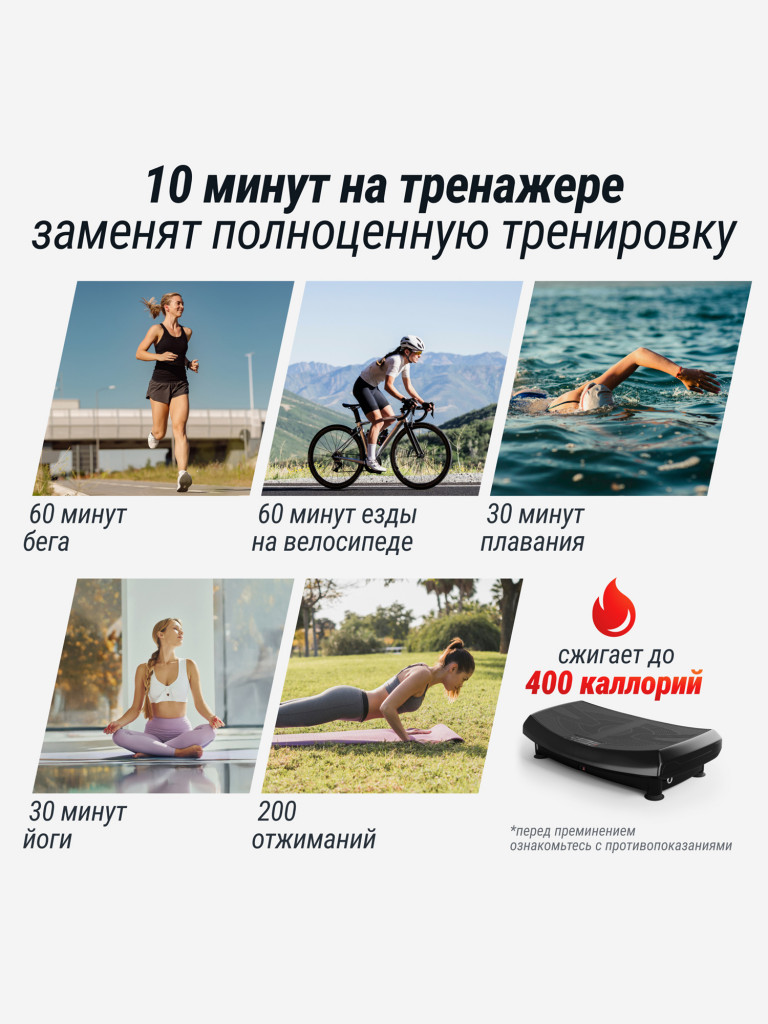 Виброплатформа UNIX Fit Boost 4D вибро тренажер для похудения и пресса, вертикальные колебания 1-15 Гц