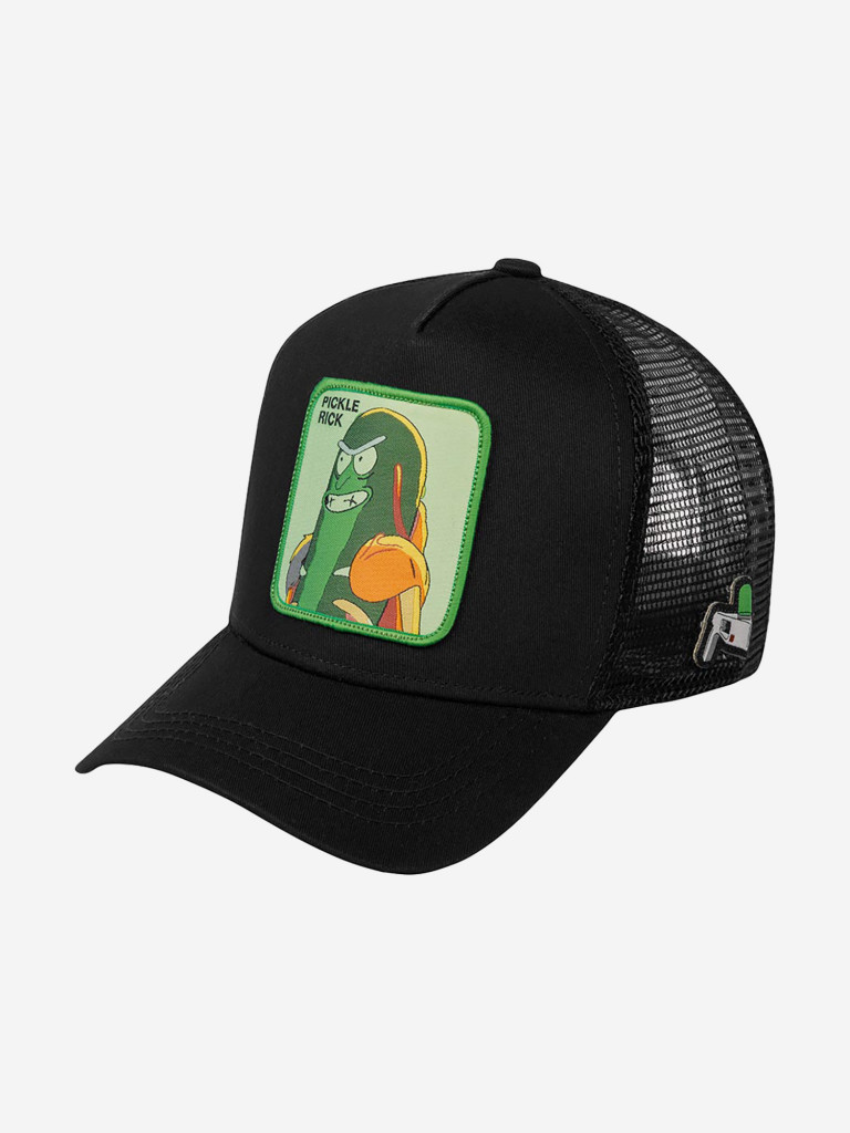 Бейсболка с сеточкой CAPSLAB CL/REM/1/CKL2 Rick and Morty Pickle Rick (черный)
