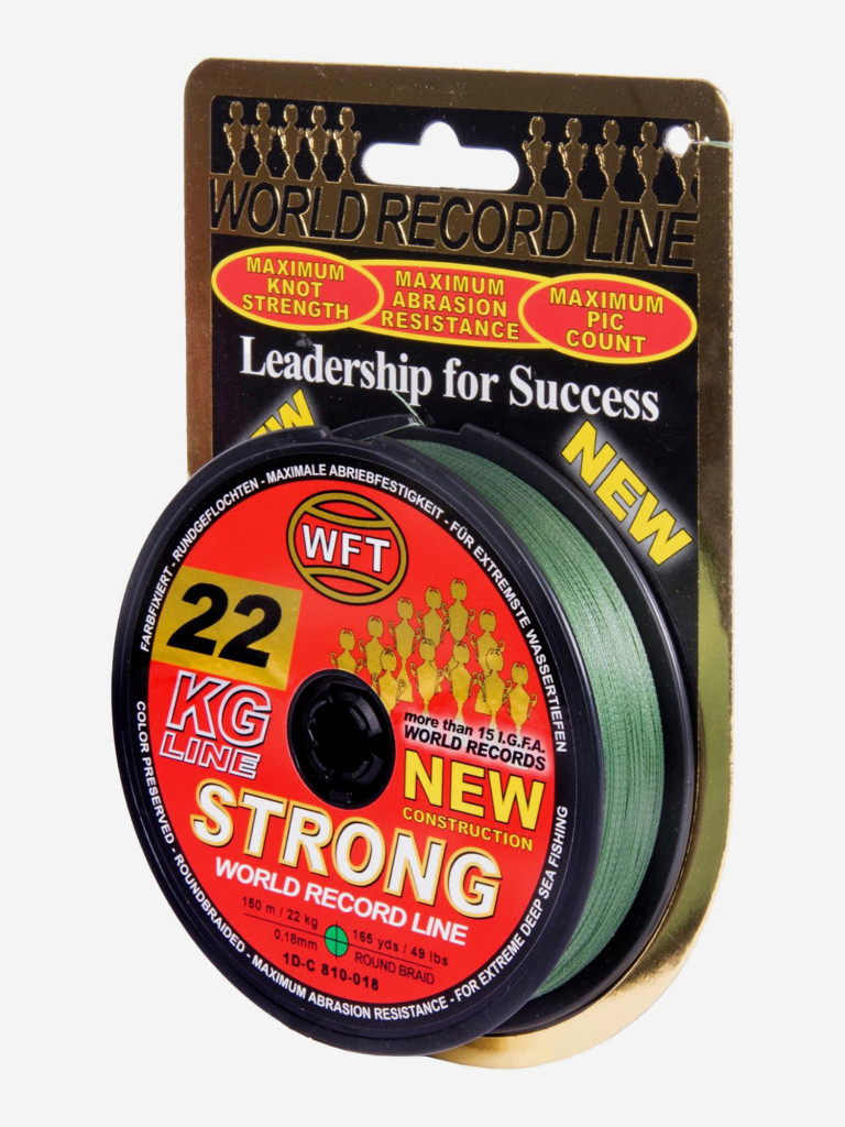 Шнур плетеный WFT KG STRONG зеленый 150/018