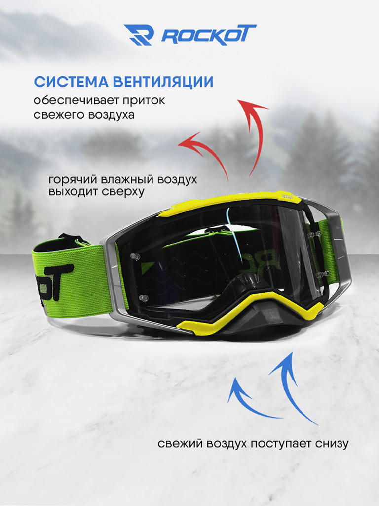 Очки кроссовые ROCKOT RM-135