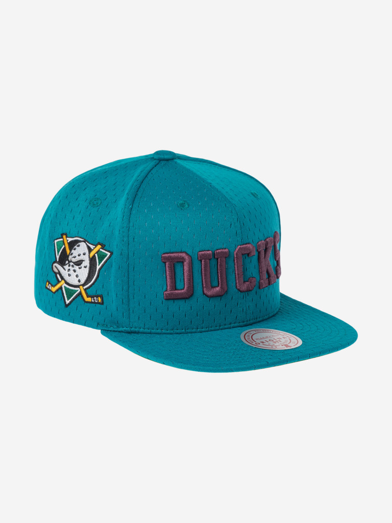 Бейсболка с прямым козырьком MITCHELL NESS HS10416-ADUTEAL Anaheim Ducks NHL
