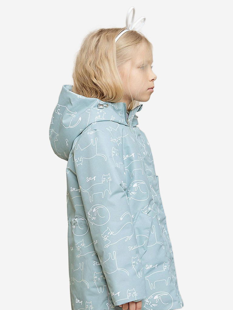 Парка для девочки batik Франческа принт ветивер