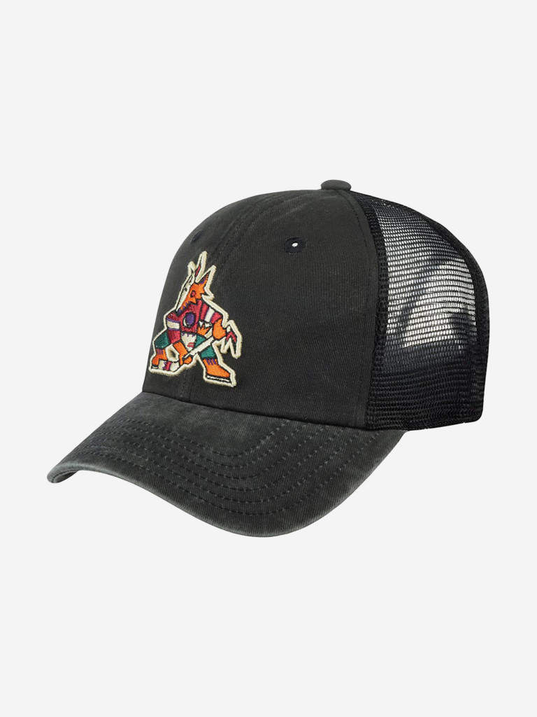 Бейсболка с сеточкой AMERICAN NEEDLE 41152A-PCO Phoenix Coyotes Raglan Bones (черный)