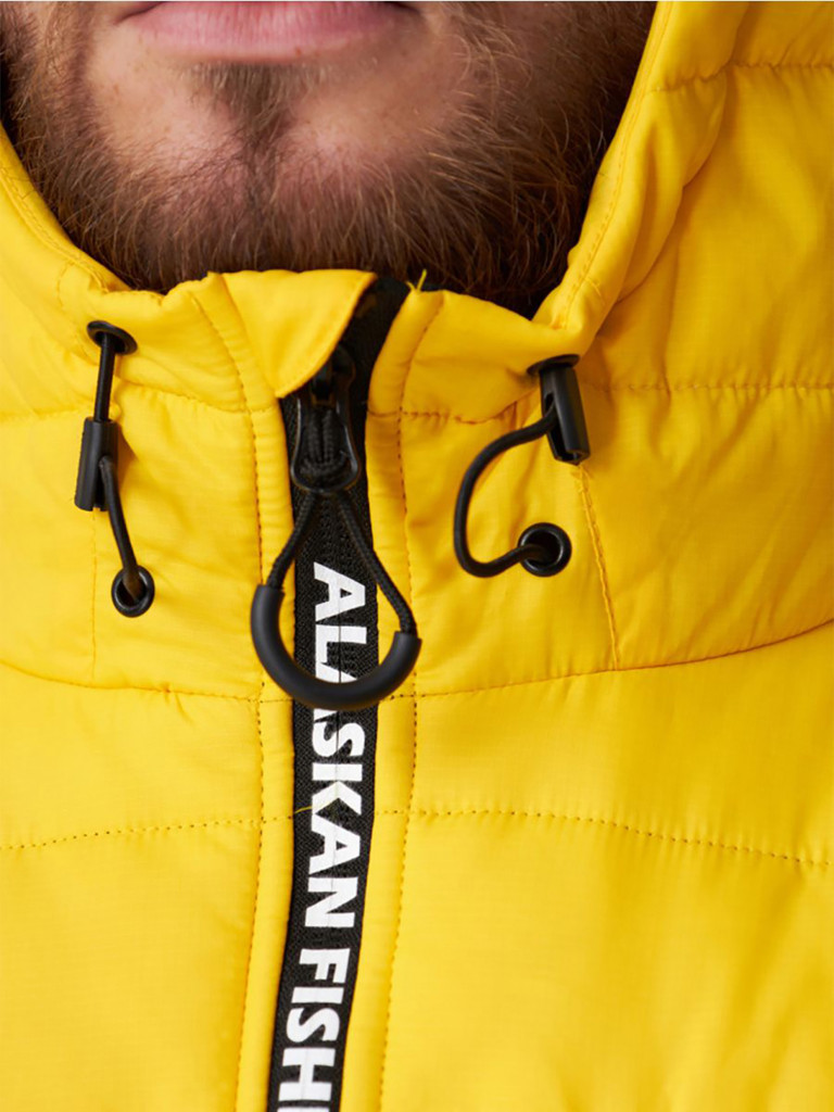 Куртка мужская Alaskan Juneau Yellow утепленная стеганая для рыбалки и охоты