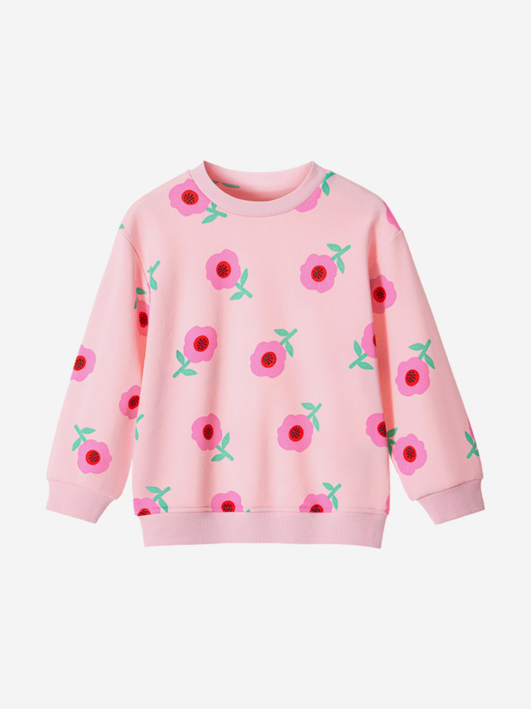 Свитшот с цветочным принтом для девочек TOTTI KIDS