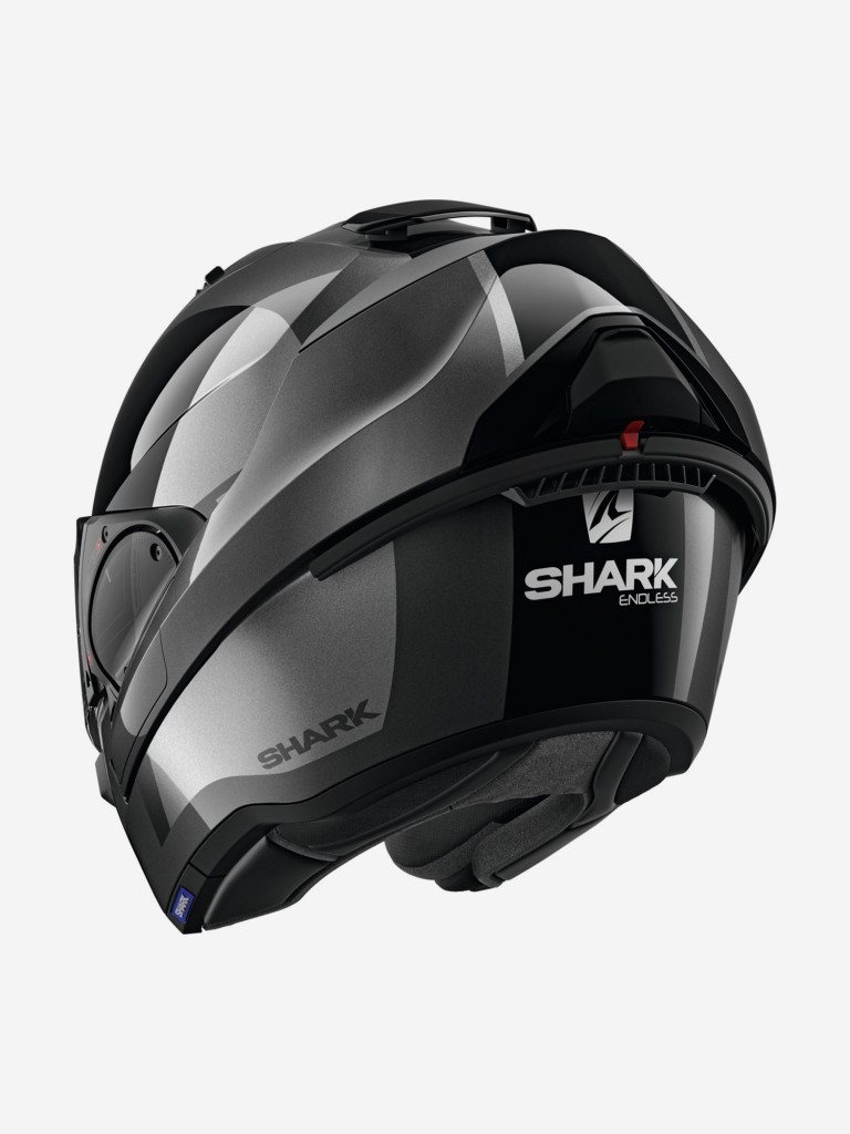 Мотошлем трансформер модуляр SHARK EVO ES ENDLESS Anthracite/Black/Anthracite